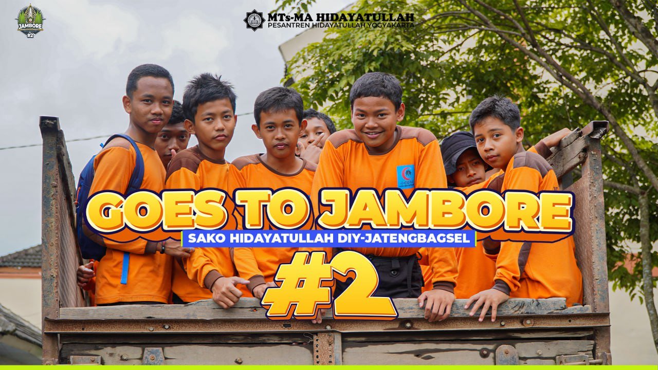 Para Santri Pesantren Hidayatullah Jogja dalam Jambore Wilayah SAKO Pramuka DIY-Jatengbagsel II!