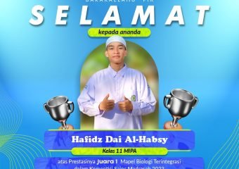 Kiprah Memukau, Selamat Ananda Hafidz!