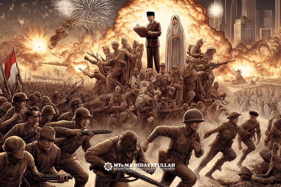 Karya Tulis Santri Pesantren Hidayatullah Yogyakarta - Menggali Makna Kemerdekaan Dari Sejarah Hingga Tantangan Masa Kini