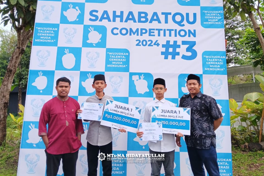 Santri Pesantren Hidayatullah Yogyakarta Borong Juara Nasional di “Sahabatqu Competition 2024 ke-3”