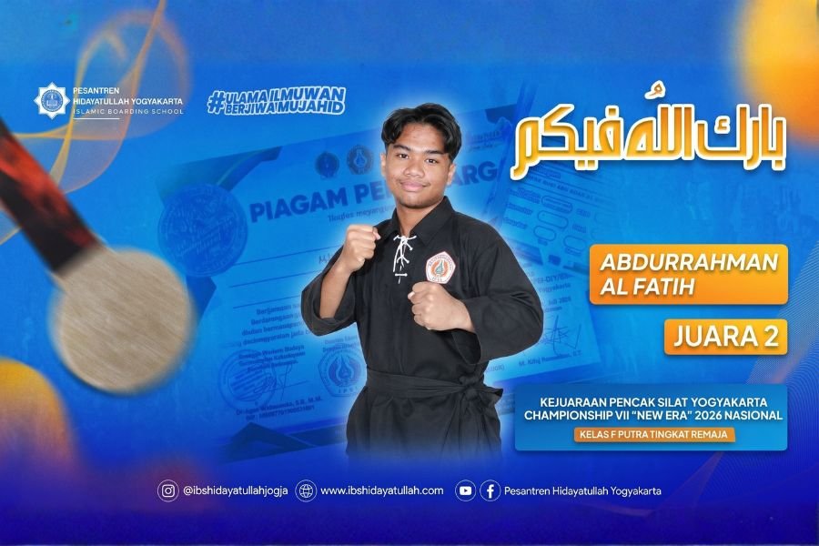 Santri MA Hidayatullah Yogyakarta Raih Juara 2 Kejuaraan Pencak Silat Nasional Yogyakarta Championship VII “New Era” 2026